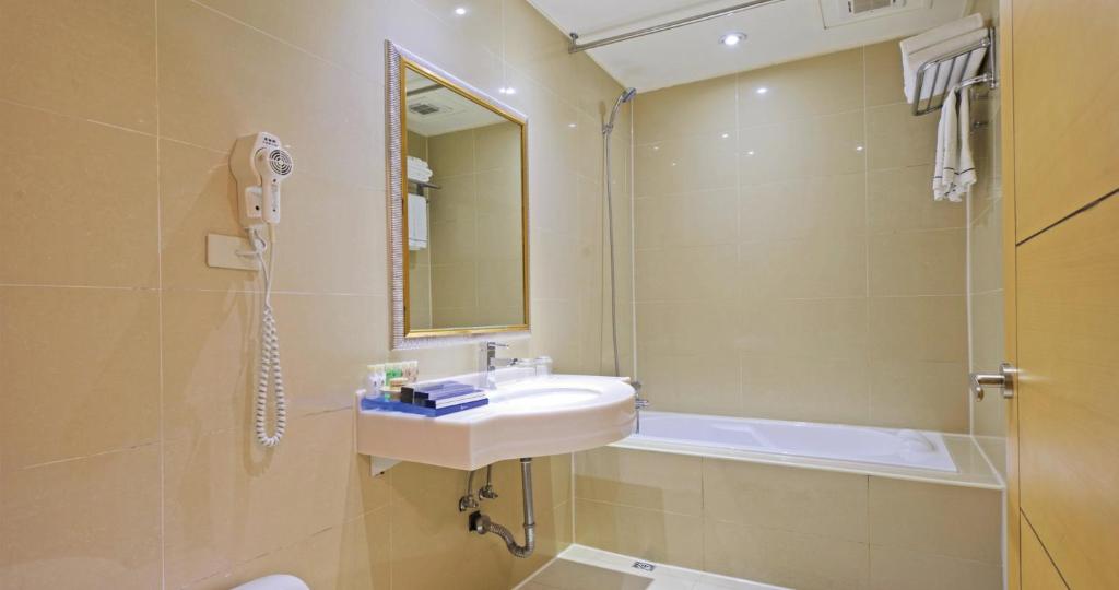 Koupelna v ubytování K Hotel Keelung