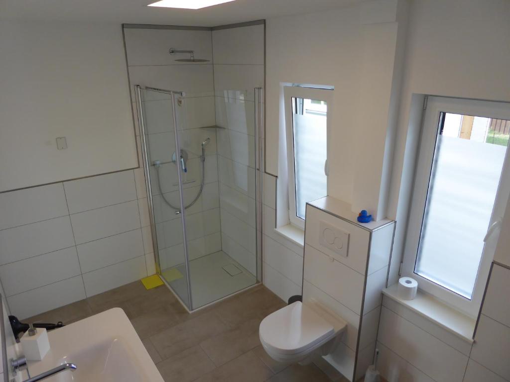 Koupelna v ubytování Haus Arendsee