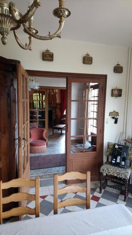 Posezení v ubytování Domaine des Thomins