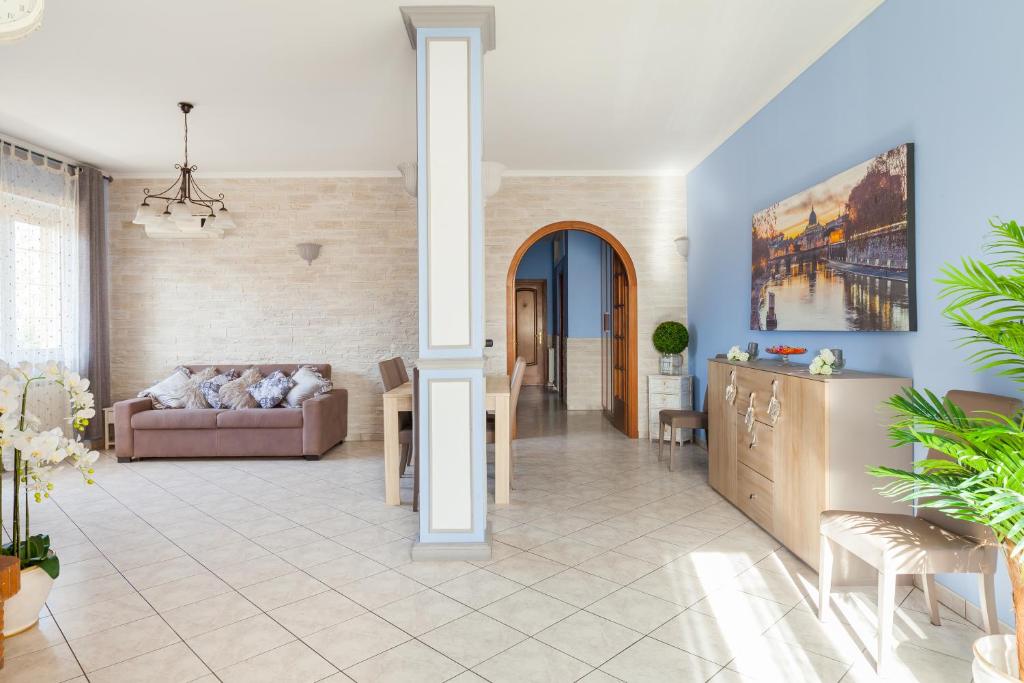 Ruang duduk di Casa Vacanze Giramondo