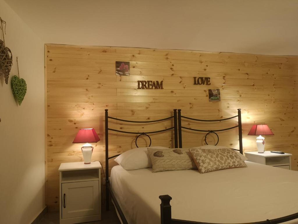 Postel nebo postele na pokoji v ubytování Chalet Gea