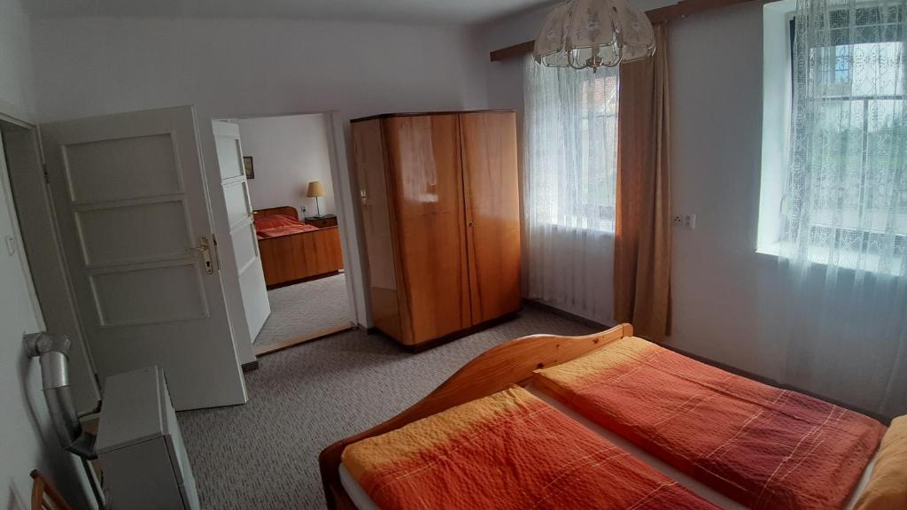 Postel nebo postele na pokoji v ubytování Pavlov24-Venkovský dům
