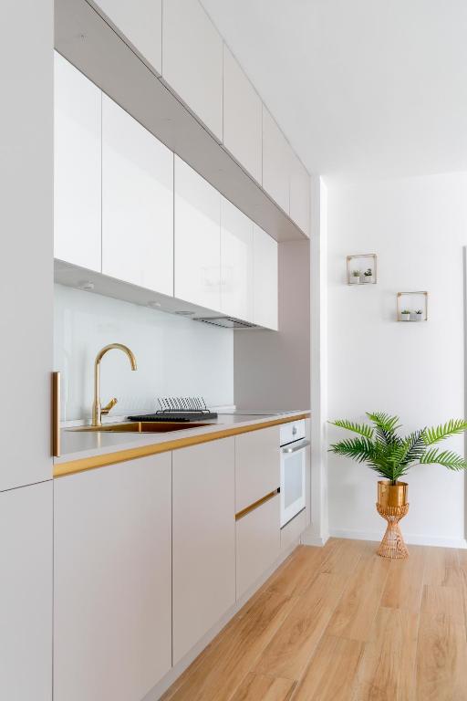 Kuchyňa alebo kuchynka v ubytovaní Golden Luxury Apartment