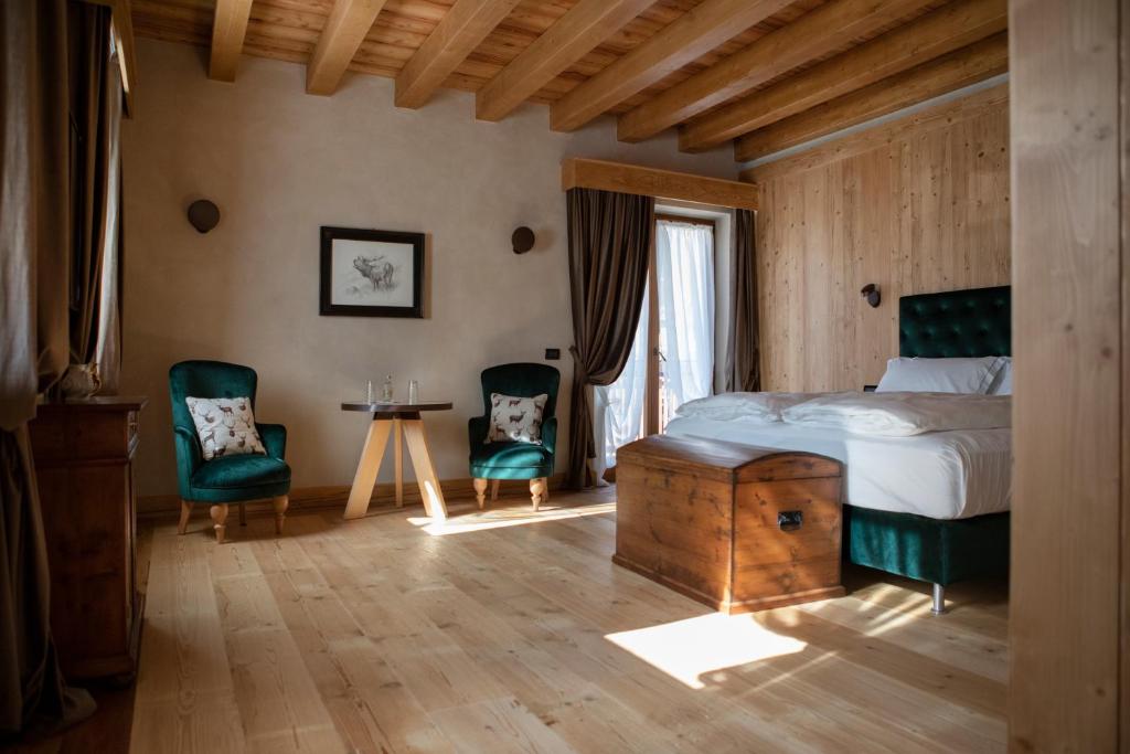 Postel nebo postele na pokoji v ubytování Al Capriolo