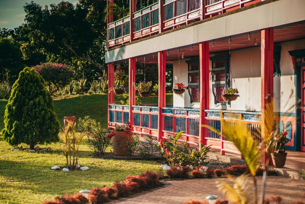 Zahrada ubytování Hotel Arrayanes del Quindío