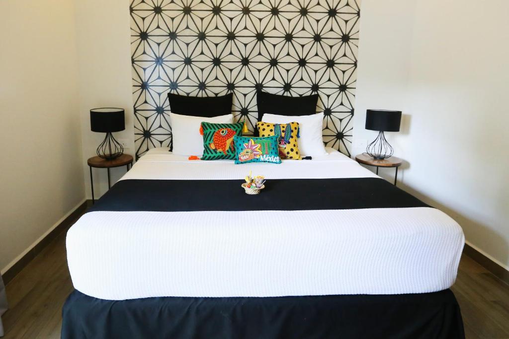 Postel nebo postele na pokoji v ubytování Casa Chukum