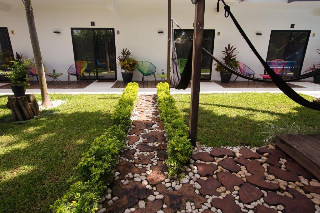 Zahrada ubytování Casa Chukum
