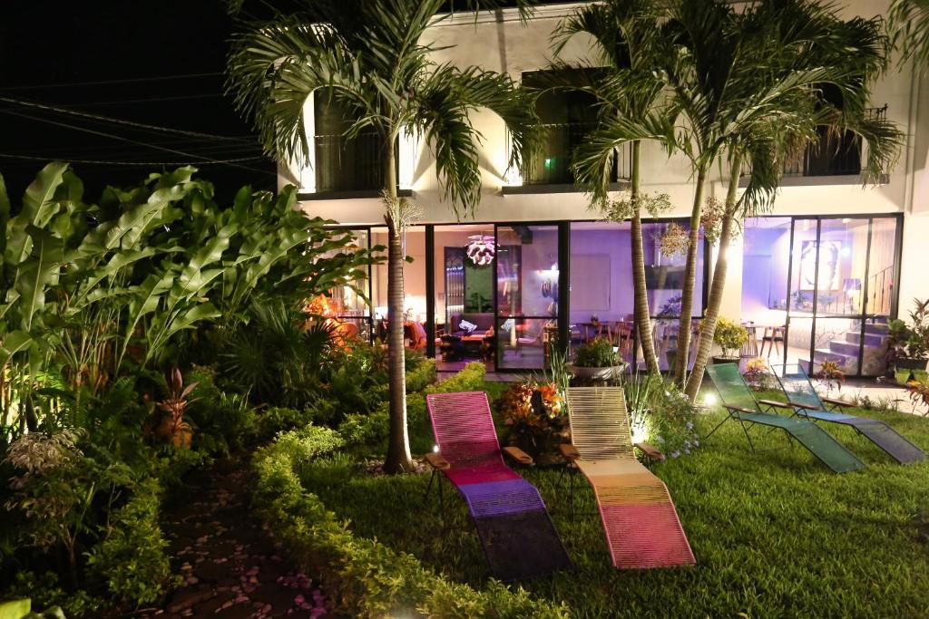 Zahrada ubytování Casa Chukum