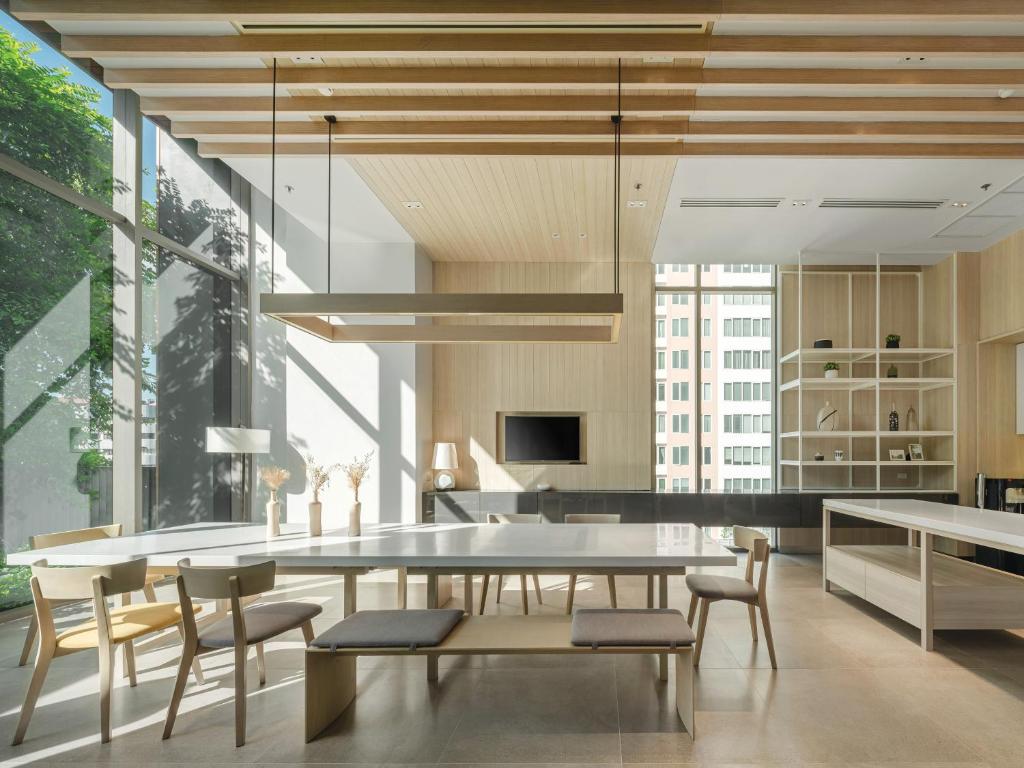 Posezení v ubytování Oakwood Suites Bangkok