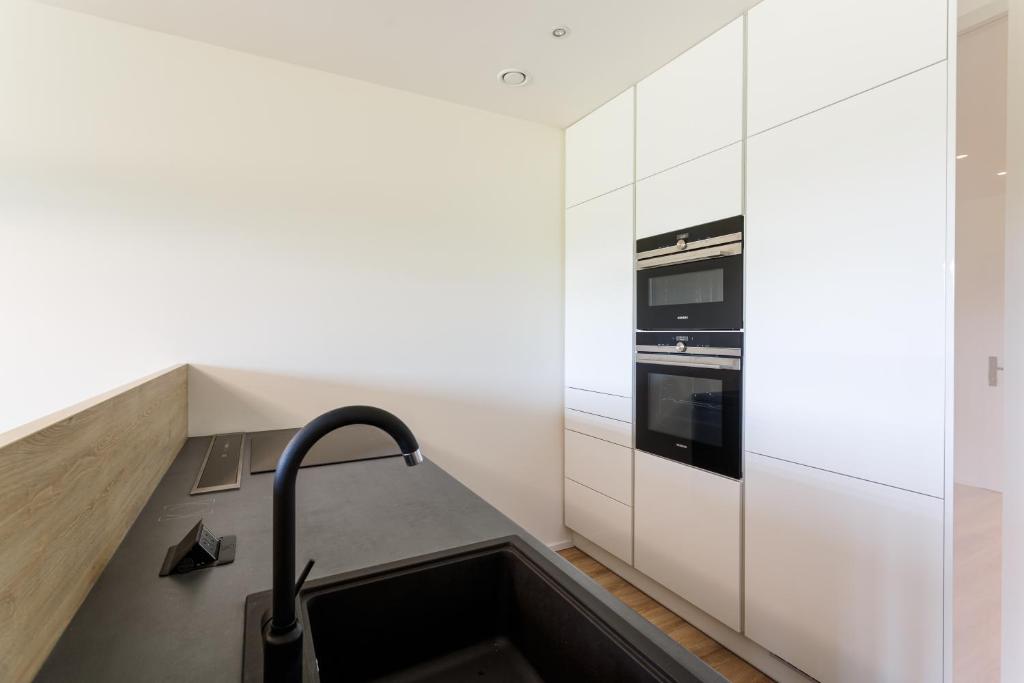 Kuchyň nebo kuchyňský kout v ubytování Apartmán na golfu