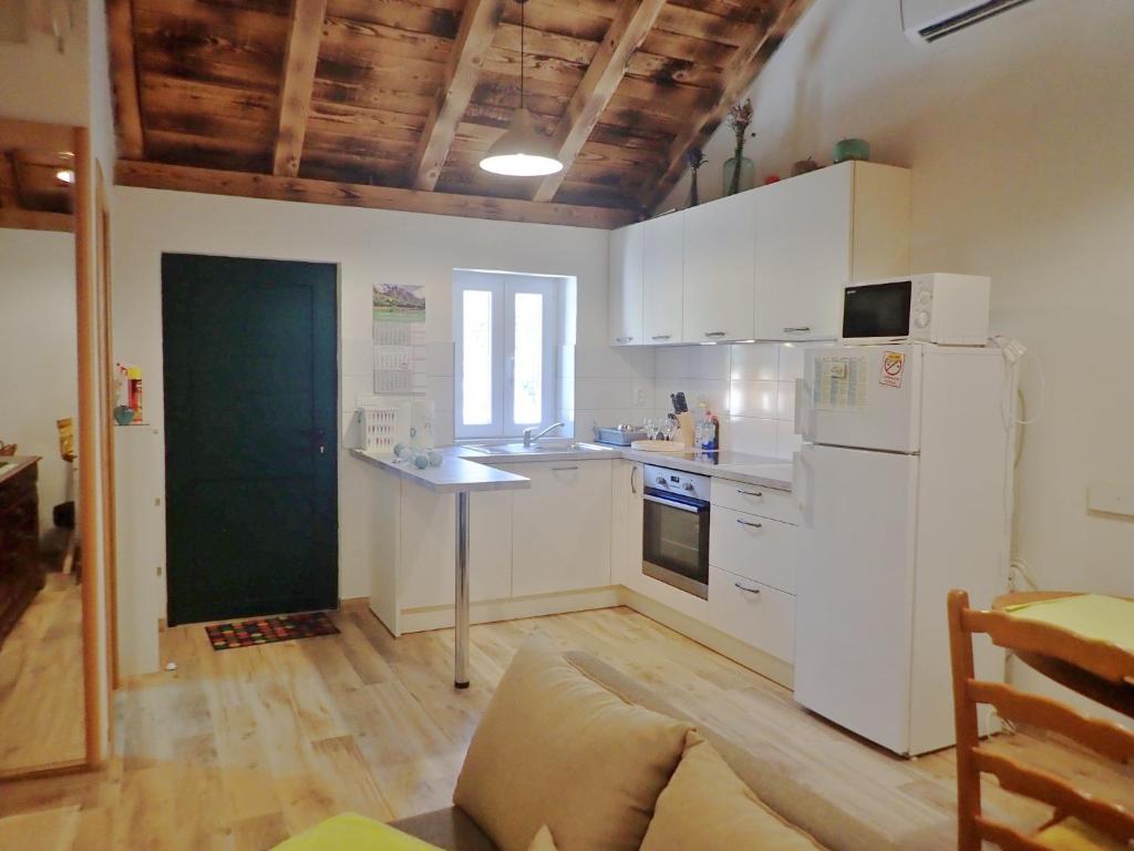 Kuchyňa alebo kuchynka v ubytovaní Mareta - Apartment in a stone house