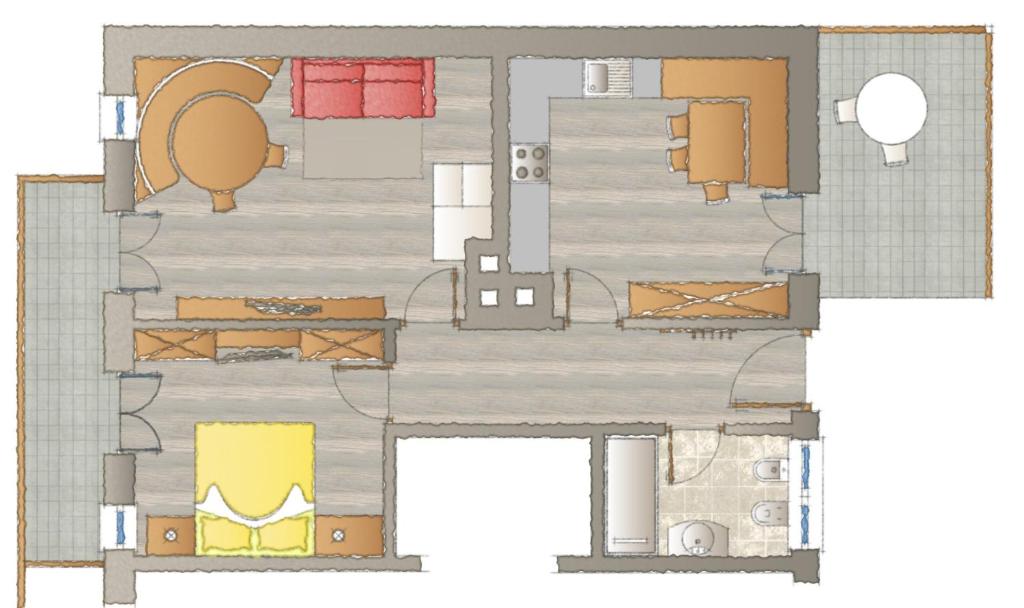 The floor plan of Am Rainell Hof