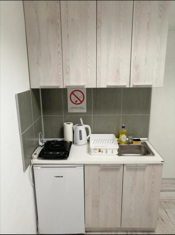 Kuchyň nebo kuchyňský kout v ubytování Mitić Apartmani 1