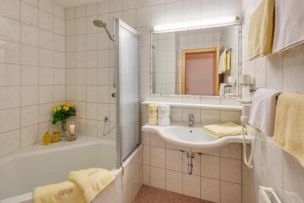 Koupelna v ubytování Hotel Albarella
