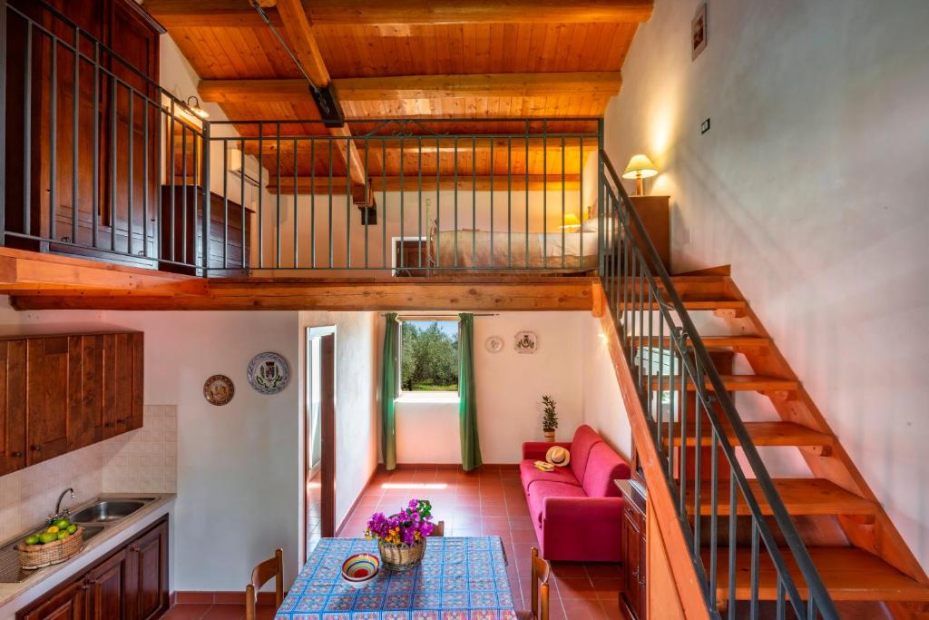 Posezení v ubytování Agriturismo Borgo degli ulivi
