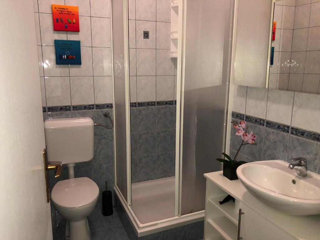 Koupelna v ubytování Apartment Natasa