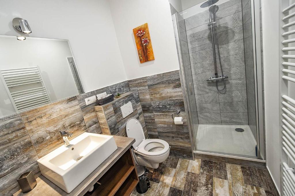 Kúpeľňa v ubytovaní Villa Zachar