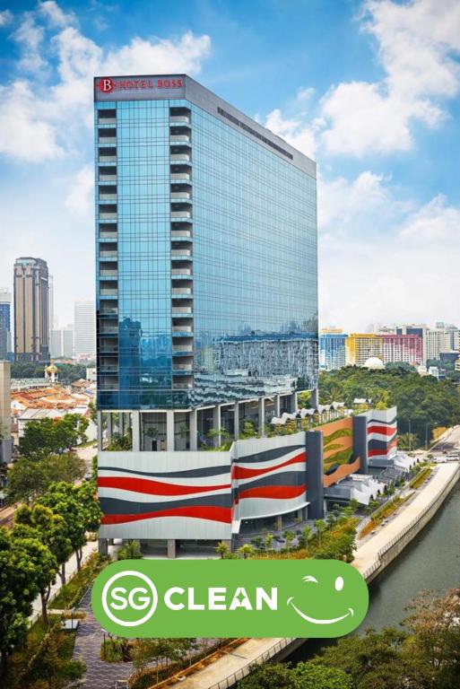 Nespecifikovaný výhled na destinaci Singapur nebo výhled na město při pohledu z hotelu