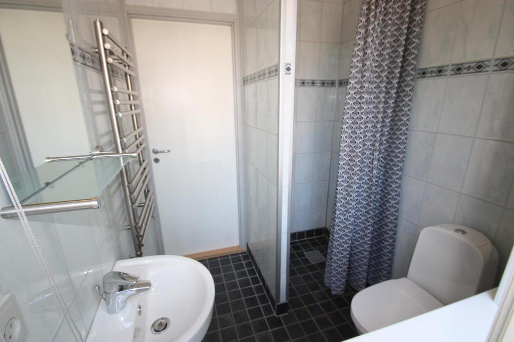 Vannituba majutusasutuses Hostel Rudbøl