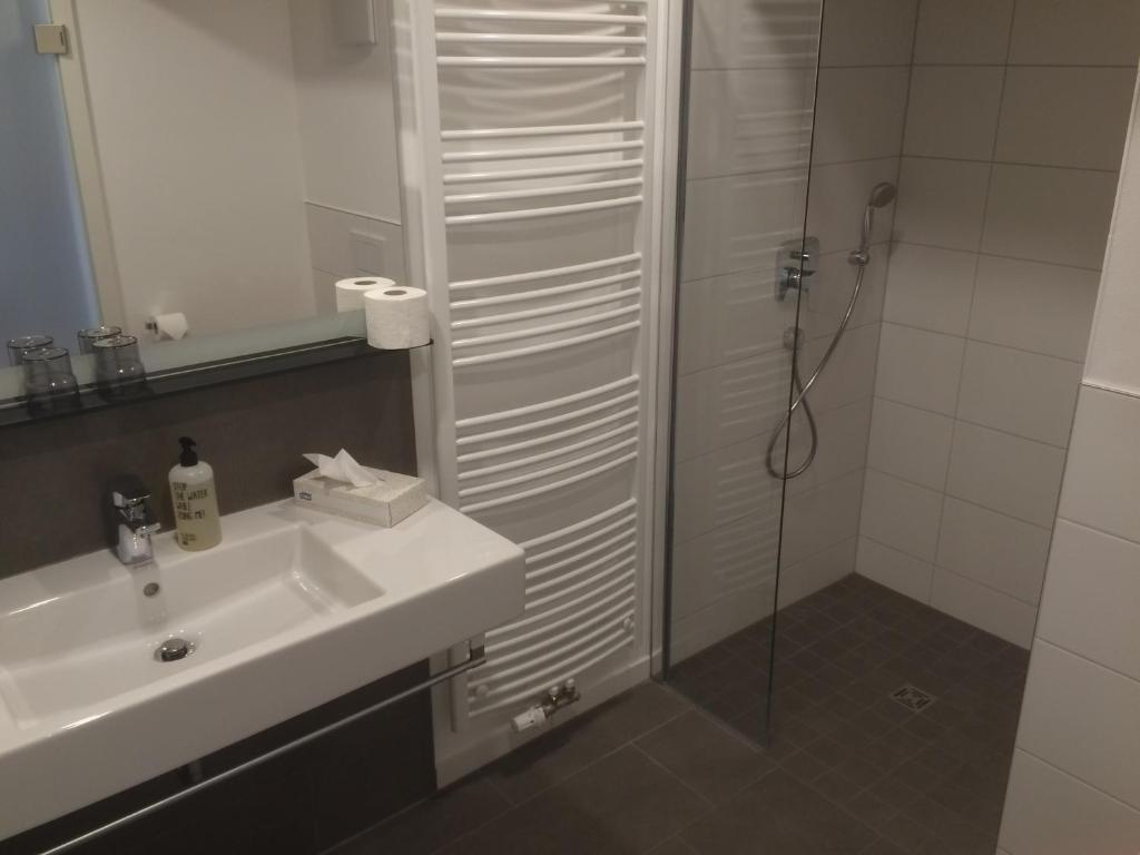 Koupelna v ubytování Zum Hirschen - hotel & gasthaus beim stöckeler