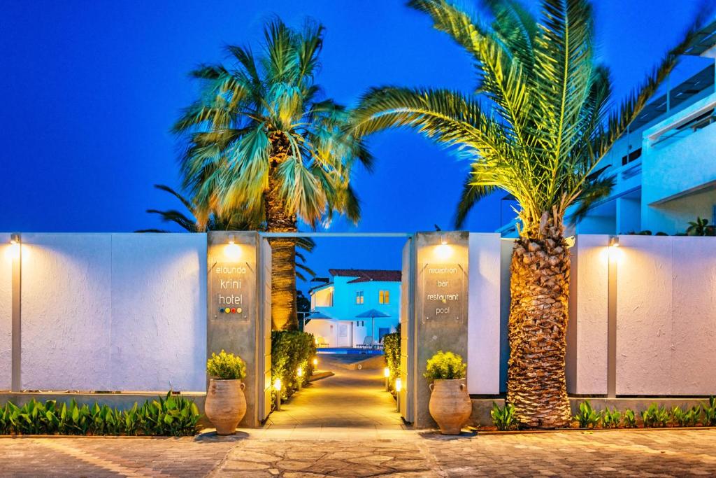 Zahrada ubytování Elounda Krini Hotel
