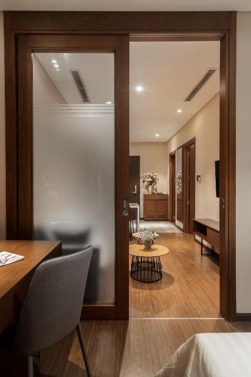Posezení v ubytování DHTS Business Hotel & Apartment