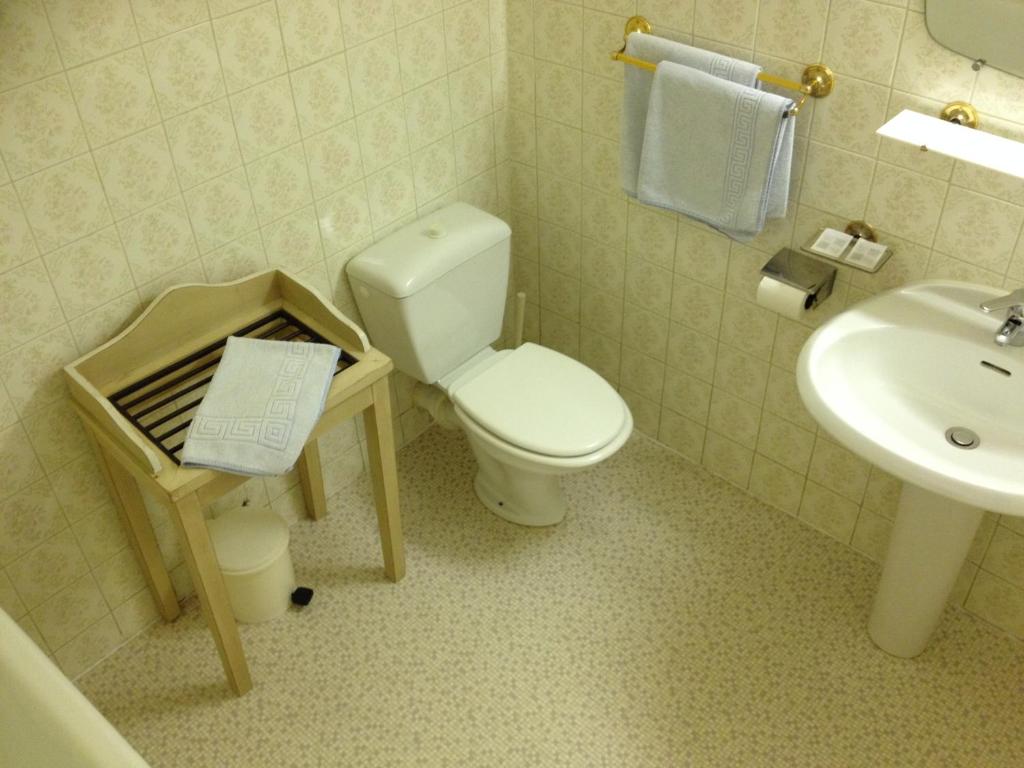Koupelna v ubytování Au Nouvel Hôtel