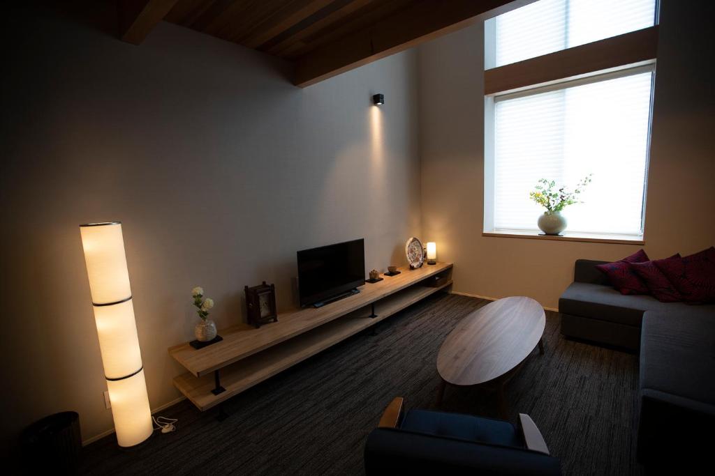 TV a/nebo společenská místnost v ubytování Hotel Sengokuhara 533