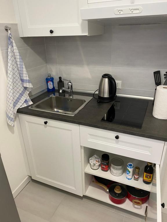 Kuchyňa alebo kuchynka v ubytovaní Stadio 1 - Appartamenti monolocali con bagno privato Verona