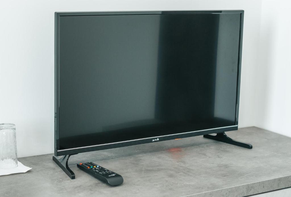 TV a/nebo společenská místnost v ubytování Стаи за гости ValenDa