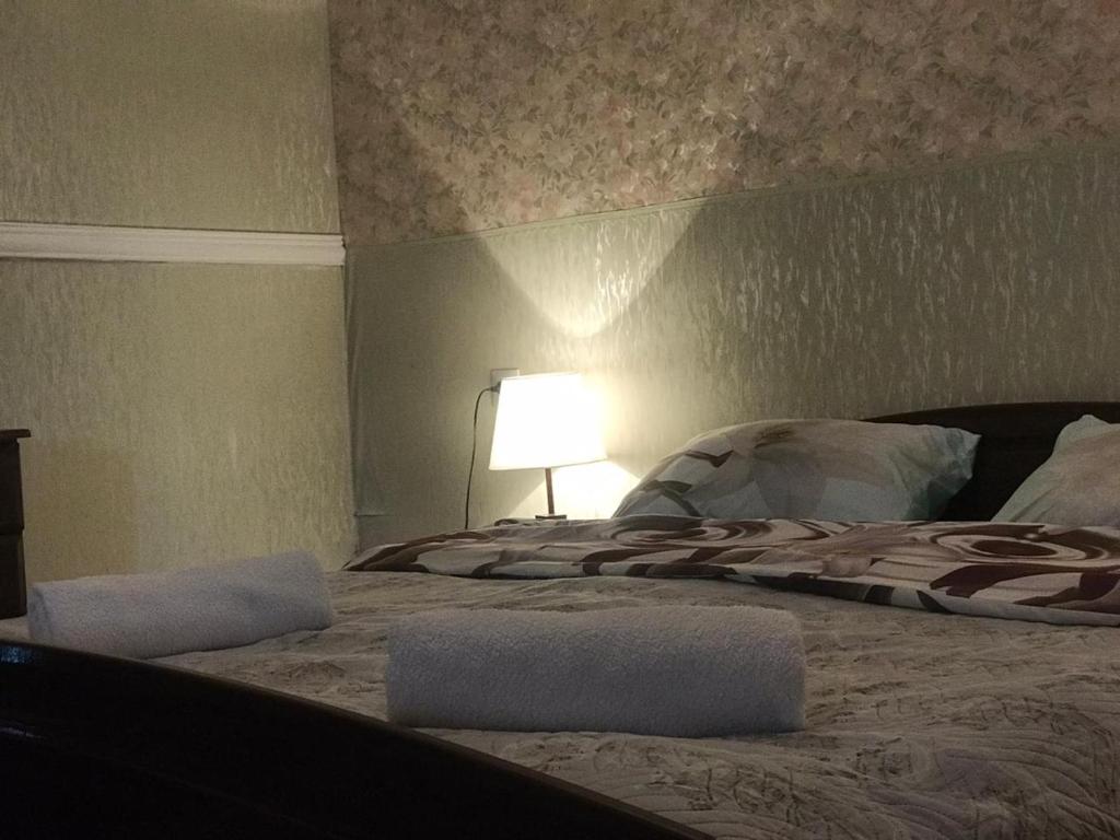 Postel nebo postele na pokoji v ubytování Guest House Elguja Qushashvili