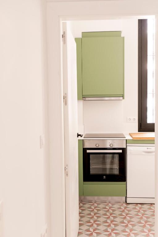 Kuchyň nebo kuchyňský kout v ubytování Pasaje Zamora Apartamentos