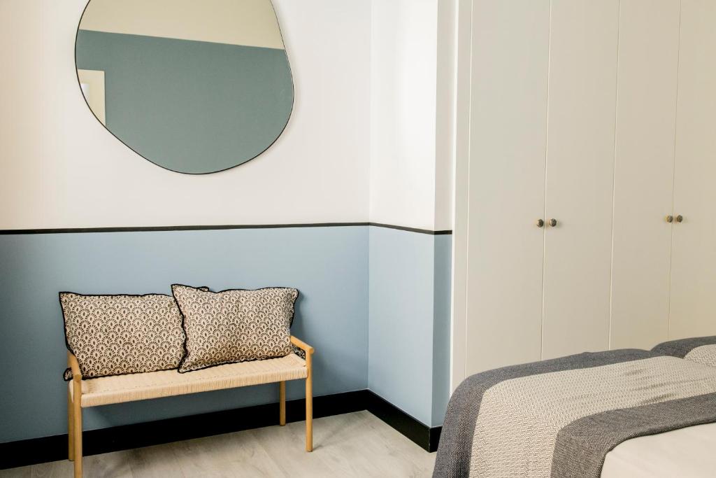 Postel nebo postele na pokoji v ubytování Pasaje Zamora Apartamentos