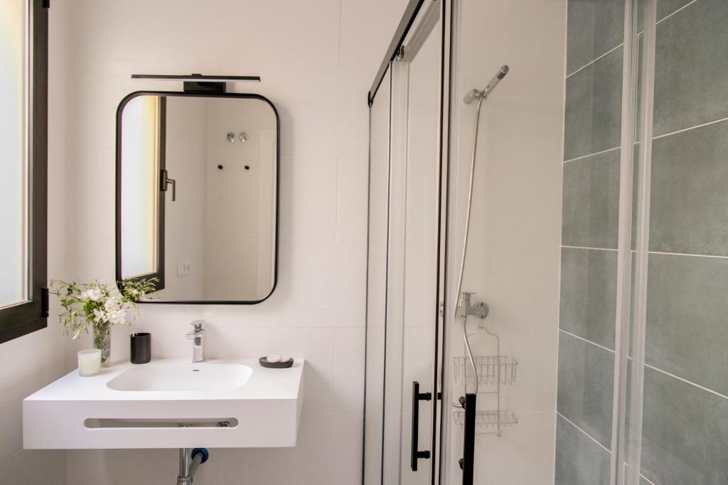 Koupelna v ubytování Pasaje Zamora Apartamentos