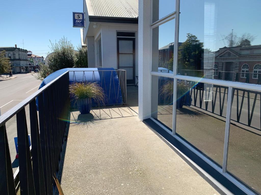 Balkón nebo terasa v ubytování Temuka Motel