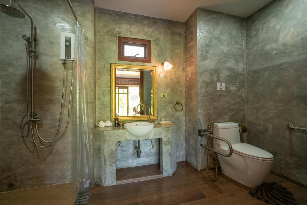 Koupelna v ubytování Kasayapi Hotel