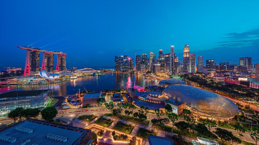 Cảnh Singapore hoặc tầm nhìn thành phố từ khách sạn