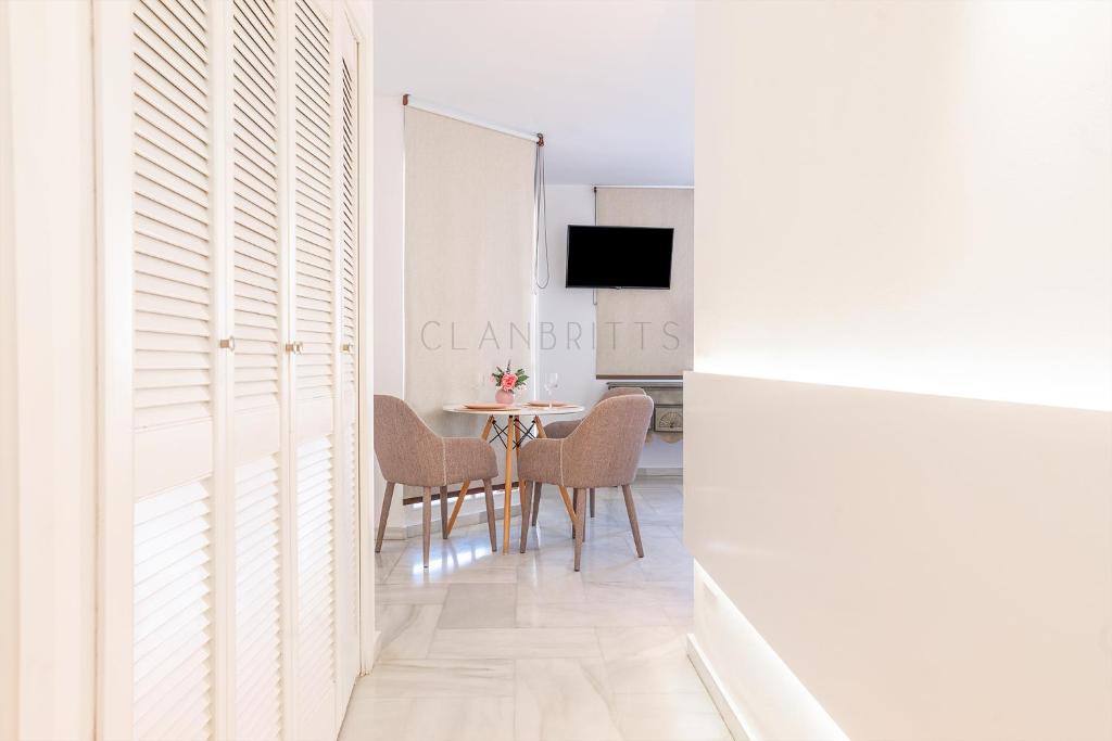 Telewizja i/lub zestaw kina domowego w obiekcie Apartamento Marina Loft
