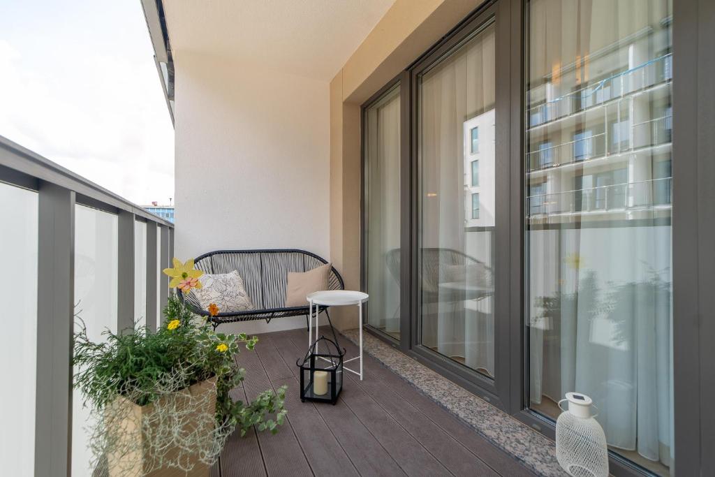 Balkón nebo terasa v ubytování BellMi Apartamenty - Parking Gratis, Plaża 5min, Komfort i Relaks