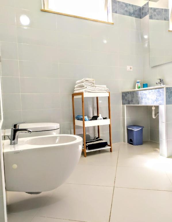 Koupelna v ubytování Hello B&B