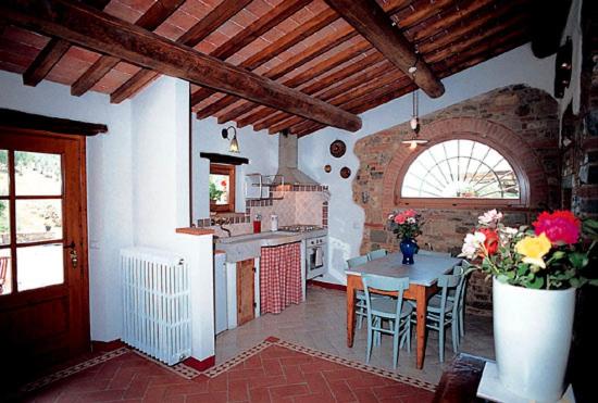 Kuchyň nebo kuchyňský kout v ubytování Agriturismo Podere la Cava