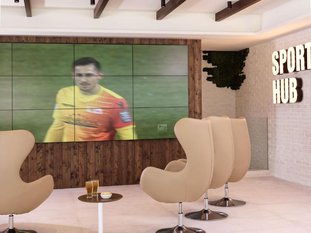 TV a/nebo společenská místnost v ubytování Atlantica Dreams Resort