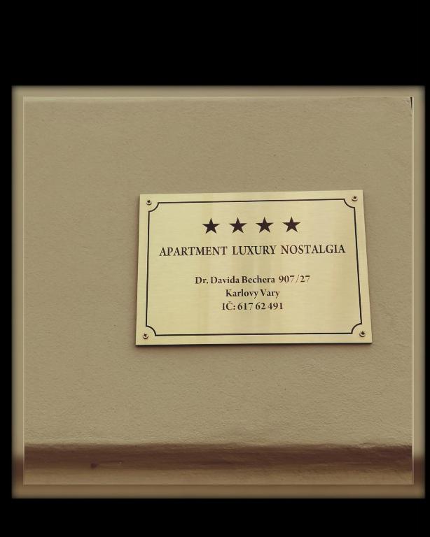 Certifikát, hodnocení, plakát nebo jiný dokument vystavený v ubytování Apartment Luxury Nostalgia
