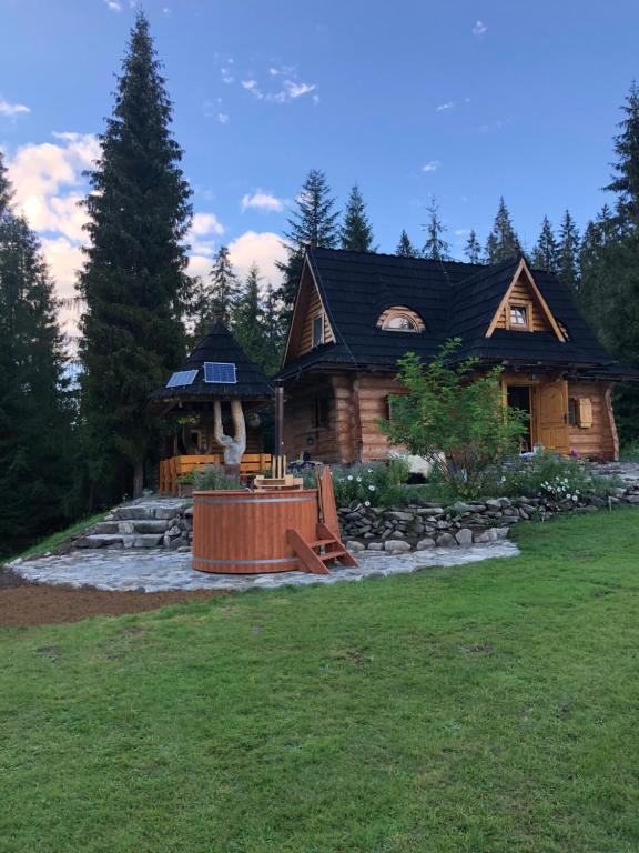 Zahrada ubytování Domek na Cepcowym