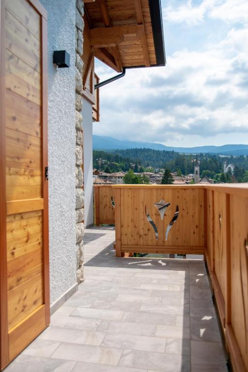 Balkón alebo terasa v ubytovaní Agritur Rizzi di Inama Ugo