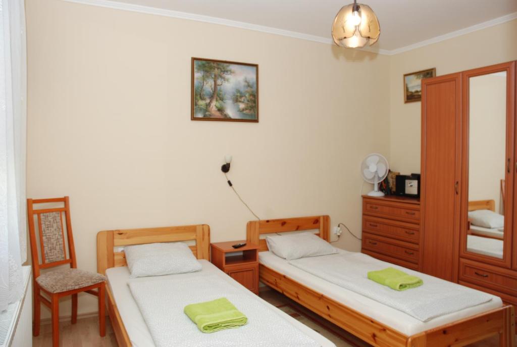 Postel nebo postele na pokoji v ubytování Zöldike Vendégház