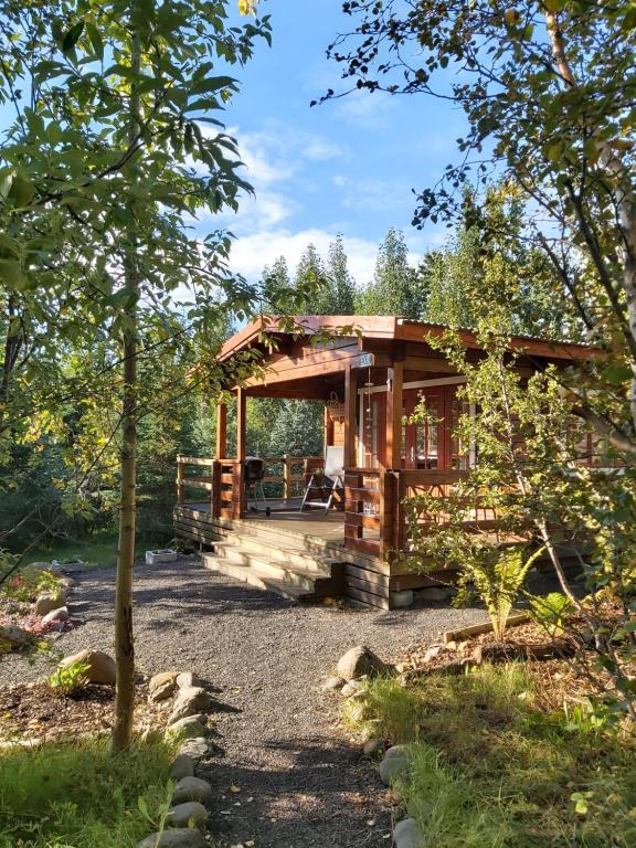 Zahrada ubytování Bakkakot 1 - Cozy Cabins in the Woods