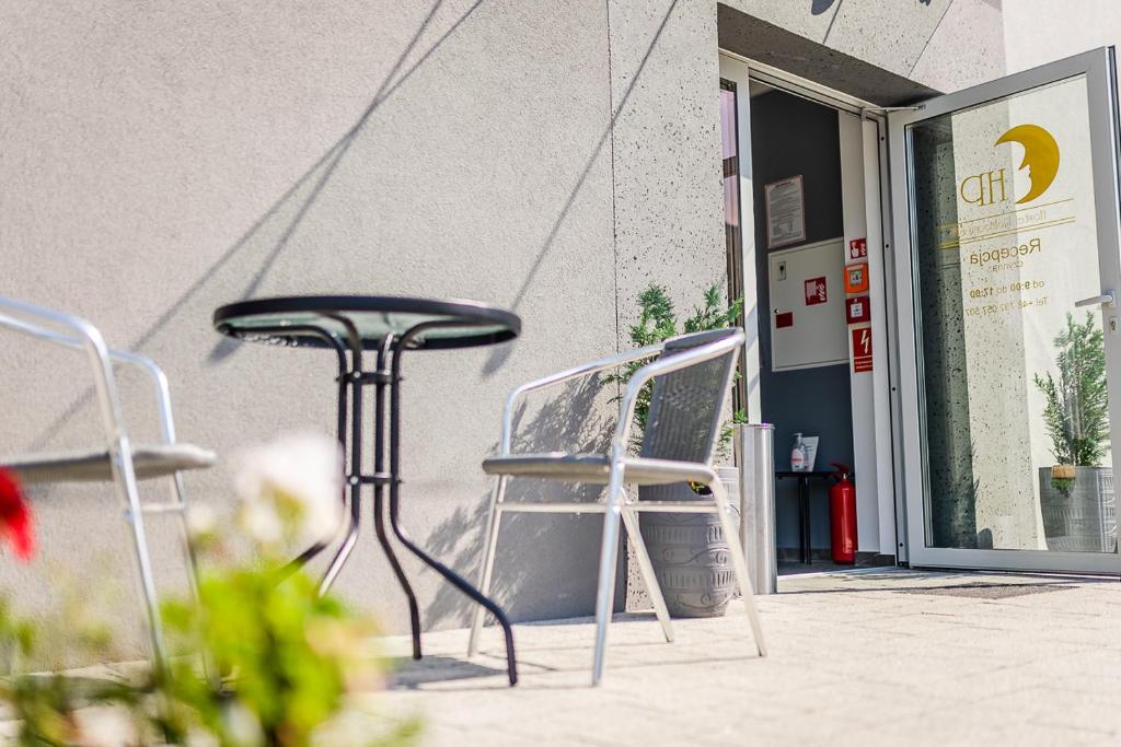 Balkón alebo terasa v ubytovaní Hostel Północna 61