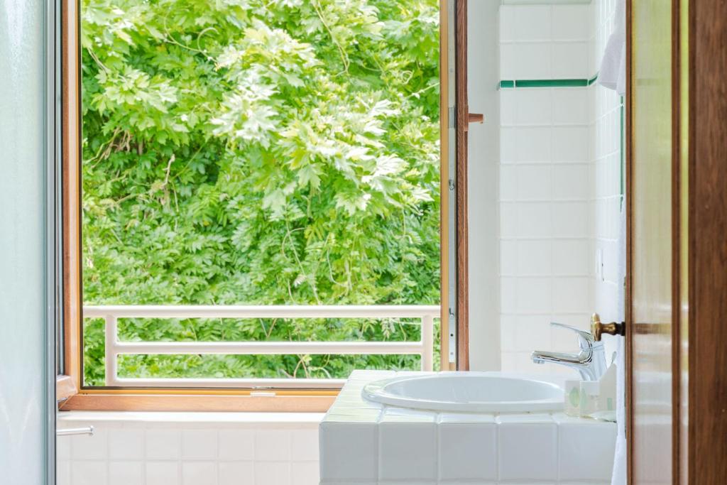 Koupelna v ubytování CUGUSI BnB