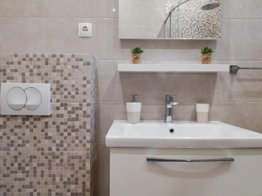 Koupelna v ubytování Studio Apartman Lenka